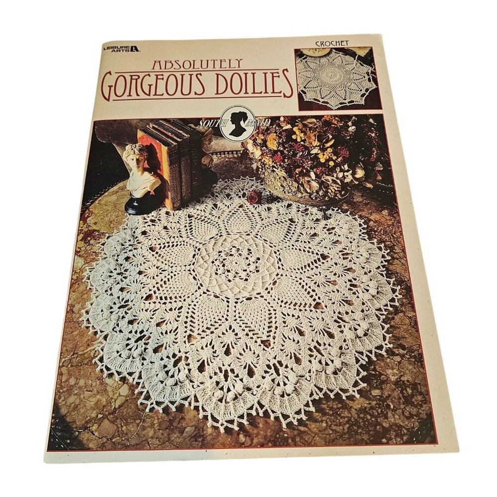 Absolutely Gorgeous Doilies Crochet Pattern Book Leisure Arts Paperback Soy Ink